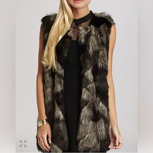 BCBGeneration Faux Fur Vest
